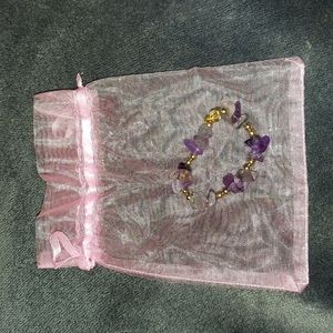 Amethyst baby bracelet